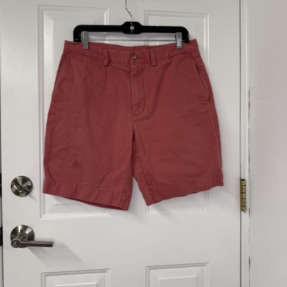 Polo Ralph Lauren‎ Chino Shorts 32 Coral Stretch Cotton Twill Classic Fit Mens